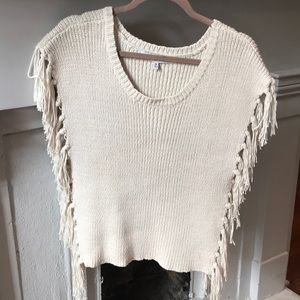 Cupcakes and Cashmere chunky tasseled sweater.